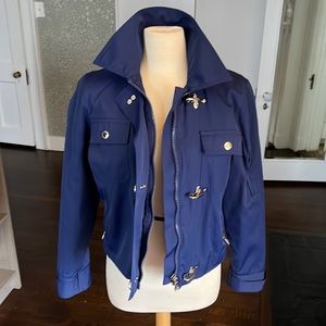 Lauren Ralph Lauren Navy quilted raincoat with toggles size M